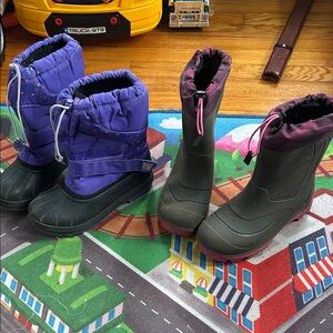 2 Pair Kamik boots size 4